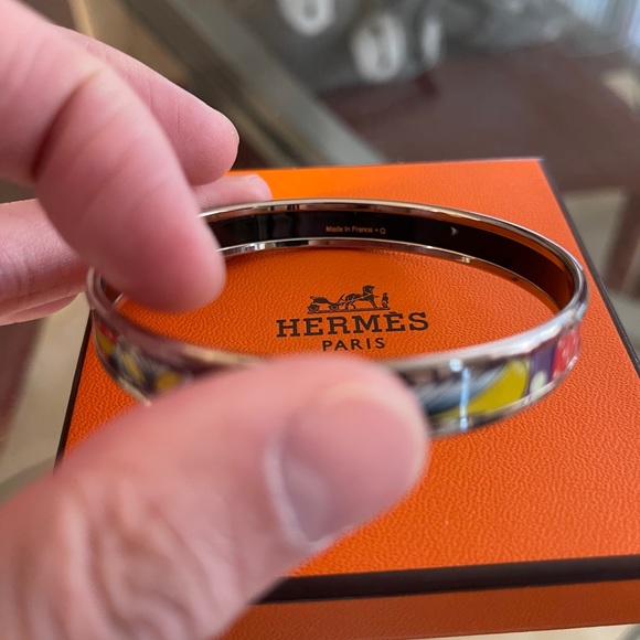 Authentic Hermes polka dot bangle - thin - Picture 2 of 3